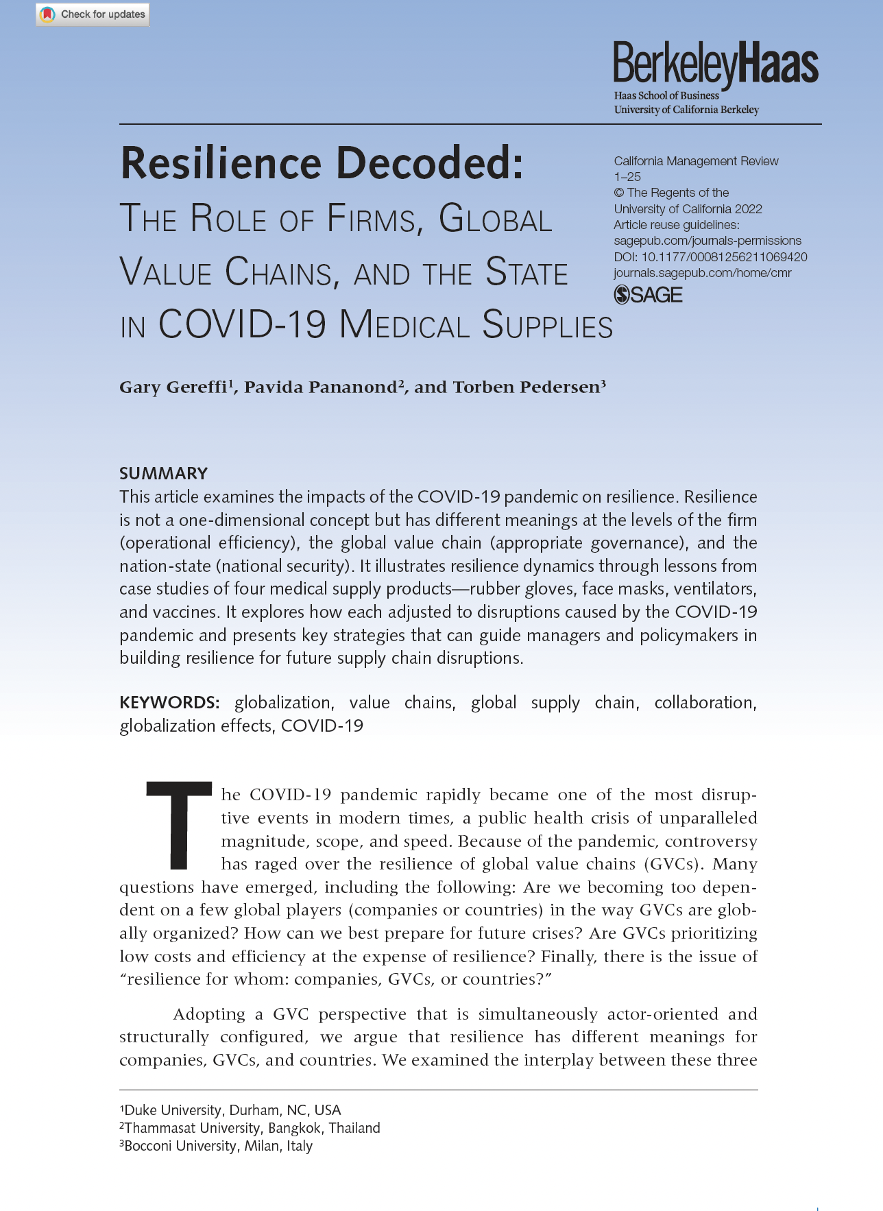 Related Papers - Resilience Decoded